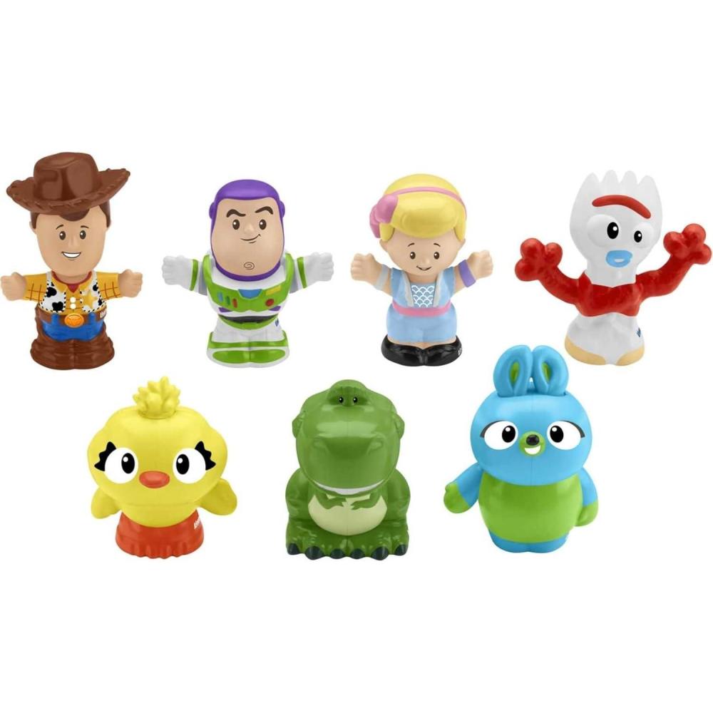 imageFisherPrice Little People Toddler Toy Disney Toy Story 7 Friends Figure Set with Woody ampamp Buzz Lightyear for Pretend Play Ages 18 Months Amazon Exclusive