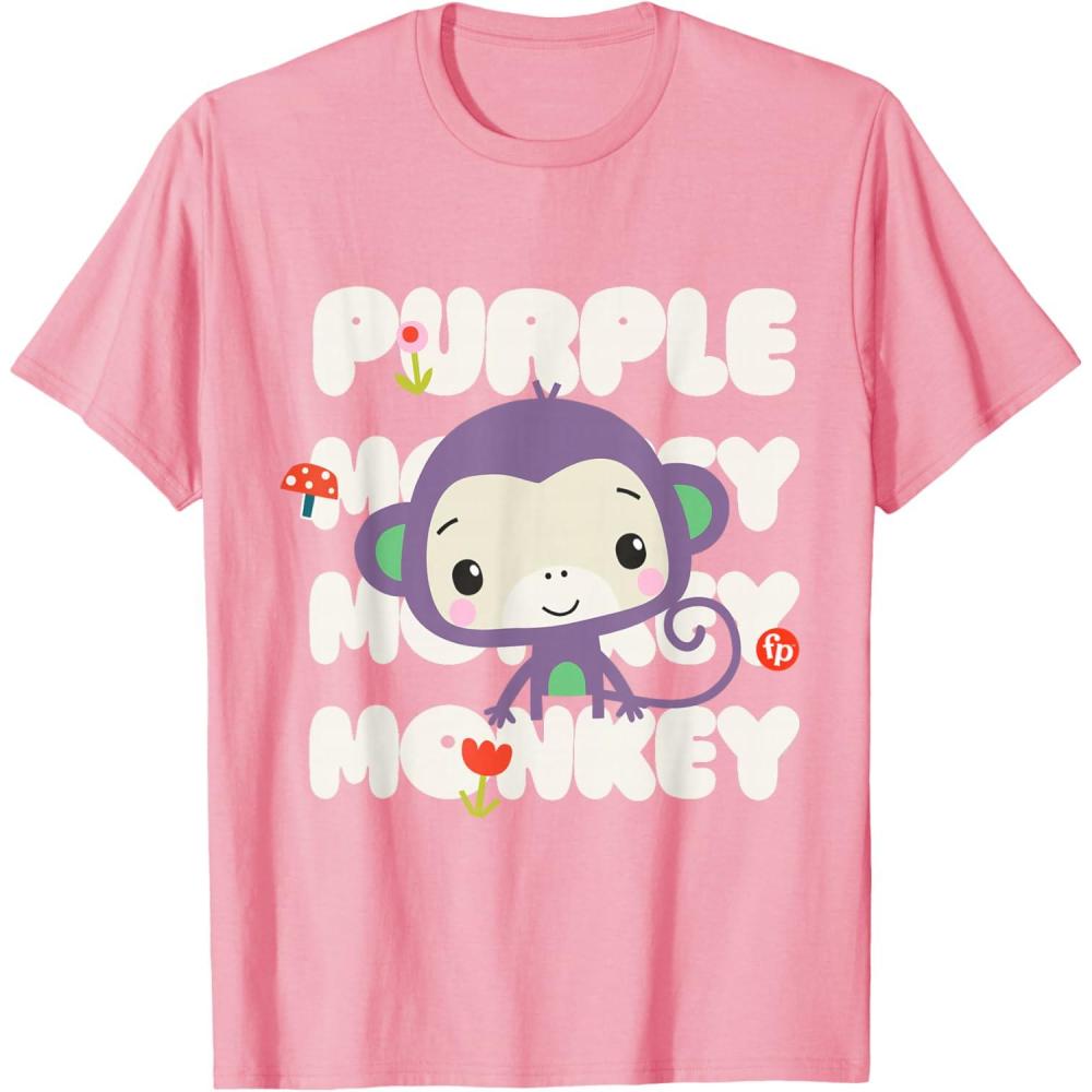 imageFisherPrice Purple Monkey TShirtPink