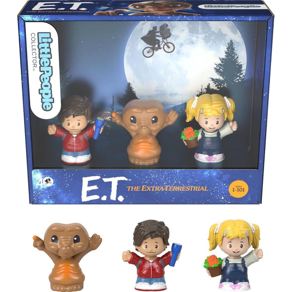 imageLittle People Collector ET The ExtraTerrestrial Movie Special Edition Set for Adults ampamp Fans 3 Figures in Display Package