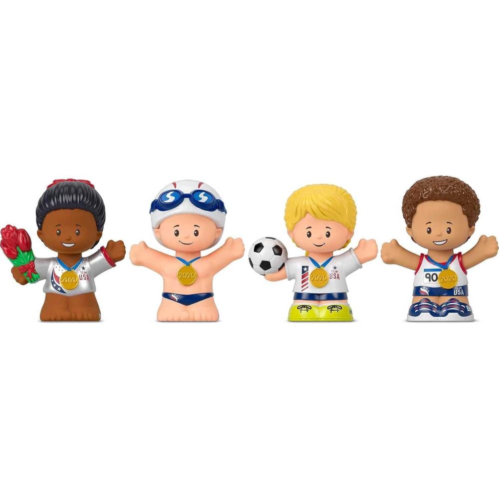 imageLittle People Collector Team USA Classic Sports Special Edition Set for Adults ampamp Fans 4 Athlete Figures in Display Package