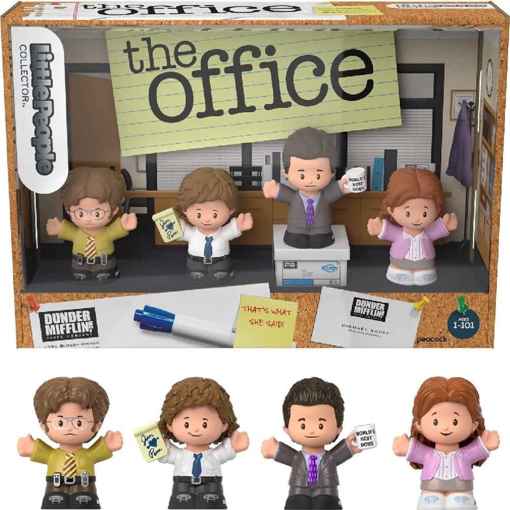 imageLittle People Collector The Office US TV Show Special Edition Set for Adults ampamp Fans 4 Figures in Display Package
