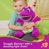Barney World Toddler Toy Heart Glow Plush with Music & Lights for Pretend Play Preschool Kids Ages 2+ Years