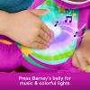 Barney World Toddler Toy Heart Glow Plush with Music & Lights for Pretend Play Preschool Kids Ages 2+ Years