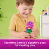 Barney’s World Musical Toy Heart Hands Barney Figure, 5.7 Inches Tall with Lights & Phrases for Kids Ages 2+ Years