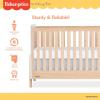Dream On Me Fisher-Price Iris 4-in-1 Convertible Full-Size Baby Crib in Vintage White Oak, GreenGuard Gold & JPMA, Sustainable Pinewood, Converts to Day & Toddler Bed with Guard Rails & Kids Sofa(Vintage White Oak)