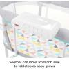 Fisher-Price Baby Bedside Sleeper Soothing Motions Bassinet with Lights Music Vibrations & Toy Mobile for Newborns 0+ Months, Windmill(Windmill)