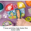 Fisher-Price Baby Push Toy Learn with Me Purple Monkey Walker Musical Learning Activity with Lights for Infants Ages 6+ Months