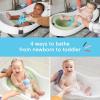 Fisher-Price Baby to Toddler Bath 4-In-1 Sling ‘N Seat Tub with Removable Infant Support and 2 Toys, Green(Exclusive Puppy Headrest)