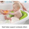 Fisher-Price Baby to Toddler Bath 4-In-1 Sling ‘N Seat Tub with Removable Infant Support and 2 Toys, Green(Green)