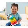 Fisher-Price Baby’s First Blocks & Rock-a-Stack Toy Set, Bucket of 10 Shapes & Ring Stacking Activity for Developmental Play Ages 6+ Months (Amazon Exclusive)(Plant-Based Materials)