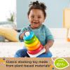 Fisher-Price Baby’s First Blocks & Rock-a-Stack Toy Set, Bucket of 10 Shapes & Ring Stacking Activity for Developmental Play Ages 6+ Months (Amazon Exclusive)(Plant-Based Materials)