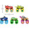 Fisher-Price Blaze and The Monster Machines Diecast Toys, Racers 4 Pack of Push-Along Metal Vehicles for Pretend Play Preschool Kids Ages 3+ Years(5 pack)