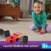 Fisher-Price DC Batwheels 1:55 Scale Toy Car Bam The Batmobile Launching Vehicle with Crash Accessory for Ages 3+ Years(Redbird)