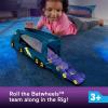Fisher-Price DC Batwheels Toy Hauler and Car, Bat-Big Rig with Ramp and Bam The Batmobile 1:55 Scale Diecast Toy Vehicle, Ages 3+ Years(Hauler)