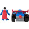 Fisher-Price Imaginext DC Super Friends Metal Force Supermobile Toy Car, 3-inch Superman Action Figure & Accessories Set, Includes Launcher & 2 Discs
