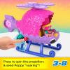 Fisher-Price Imaginext DreamWorks Trolls Toys Branch’s Buggy, Push-Along Car & Figure Playset for Pretend Play Kids Ages 3+ Years(Poppy’s Copter)