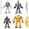 Fisher-Price Imaginext Figure Set Disney and Pixar Lightyear Jr. ZAP Patrol Multipack with Buzz Lightyear Toy for Preschool Kids Ages 3+ Years