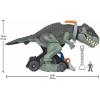 Fisher-Price Imaginext Jurassic World Dinosaur Toy Mega Stomp & Rumble Giga with Lights & Sounds for Pretend Play Preschool Kids Ages 3+ Years