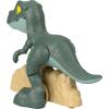 Fisher-Price Imaginext Jurassic World Dinosaur, Tyrannosaurus Rex Push-Toy with Rolling Wheels & Wiggling Motion, 5.5-inch Tall T. rex