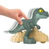 Fisher-Price Imaginext Jurassic World Dinosaur, Tyrannosaurus Rex Push-Toy with Rolling Wheels & Wiggling Motion, 5.5-inch Tall T. rex