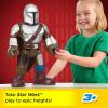 Fisher-Price Imaginext Star Wars Toy Stormtrooper XXL Figure, 16+ Inch Tall Poseable Character with Launcher for Kids Ages 3+ Years(Mandalorian XXL)