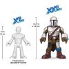 Fisher-Price Imaginext Star Wars Toy Stormtrooper XXL Figure, 16+ Inch Tall Poseable Character with Launcher for Kids Ages 3+ Years(Mandalorian XXL)