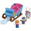 Fisher-Price Little People Toddler Toy Disney Frozen Kristoff’s Sleigh Vehicle with Character Figures for Pretend Play Kids Ages 18+ Months (Amazon Exclusive)