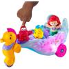Fisher-Price Little People Toddler Toy Disney Princess Ariel’s Light-Up Sea Carriage Musical Vehicle for Pretend Play Ages 18+ Months(Ariel’s Sea Carriage)