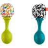 Fisher-Price Newborn Toys Rattle ‘n Rock Maracas, 2 Soft Musical Instruments for Developmental Play Babies Ages 3+ Months, Neutral Colors
