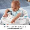 Fisher-Price Portable Baby Chair Deluxe Sit-Me-Up Floor Seat with Snack Tray, Newborn Activity Toys & Rainbow Sprinkles Washable Pad