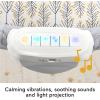 Fisher-Price Portable Baby Crib Soothing View Projection Bassinet with Lights Music Vibrations & Slim Fold for Newborns 0+ Months, Fawning Leaves(Fawning Leaves)