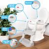 Fisher-Price™ Potty Training Seat with Step Stool Ladder, 2-in-1 Potty Training Toilet for Toddlers with Splash Guard, Anti-Slip Pads, Cushioned Seat (Gray)