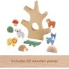 Fisher-Price Preschool Toy Wooden Balance Tree, 10 Wood Pieces for Stacking Developmental Play for Kids Ages 3+ Years