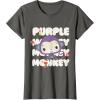 Fisher-Price Purple Monkey T-Shirt(Asphalt Grey)