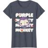 Fisher-Price Purple Monkey T-Shirt(Heather Blue)
