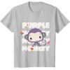 Fisher-Price Purple Monkey T-Shirt(Silver Grey)