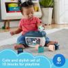 Fisher-Price Stacking Toy Baby’s First Blocks Set of 10 Shapes for Sorting Play for Infants Ages 6+ Months, Navy Fawn (Amazon Exclusive)(Blocks)