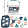 Fisher-Price Stacking Toy Baby’s First Blocks Set of 10 Shapes for Sorting Play for Infants Ages 6+ Months, Navy Fawn (Amazon Exclusive)(Blocks)