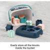 Fisher-Price Stacking Toy Baby’s First Blocks Set of 10 Shapes for Sorting Play for Infants Ages 6+ Months, Navy Fawn (Amazon Exclusive)(Blocks)