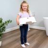 Fisher-Price™ Toddler Step Stool – Non-Slip Textured Top, Wide Stable Base, Lightweight Potty Training Boost for Kids, Bathroom & Sink Stool for Toddlers
