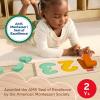 Fisher-Price Wood Montessori Toy 1-2-3 Puzzle, American Montessori Society Seal of Excellence, 6-Piece Wooden Learning Activity & Expert Play Tips for Toddlers & Kids Ages 2+ Years (Amazon Exclusive)