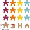 Fisher-Price Wood Montessori Toy Stacking Shapes, American Montessori Society Seal of Excellence, 16-Piece Wooden Learning Activity & Expert Play Tips for Kids Ages 2+ Years​ (Amazon Exclusive)