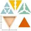 Fisher-Price Wood Montessori Toy Triangle Puzzle, American Montessori Society Seal of Excellence, 10-Piece Wooden Learning Activity & Expert Play Tips for Kids Ages 3+ Years (Amazon Exclusive)