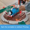 Thomas & Friends Toy Train Playset by Fisher-Price, Load & Launch Barrel Delivery with Classic Motorized Engine & Cargo Car, 18 Feet of Track