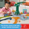 ​Thomas & Friends Toy Train Set Talking Bulstrode & Which-Way Bridge Track Playset with Sounds & Percy Engine for Kids Ages 3+ Years(Talking Thomas & Cranky Set)