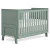 Dream On Me Fisher-Price Iris 4-in-1 Convertible Full-Size Baby Crib in Vintage White Oak, GreenGuard Gold & JPMA, Sustainable Pinewood, Converts to Day & Toddler Bed with Guard Rails & Kids Sofa(Meadow Green)