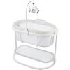 Fisher-Price Baby Bedside Sleeper Soothing Motions Bassinet with Lights Music Vibrations & Toy Mobile for Newborns 0+ Months, Windmill(Snugamonkey)
