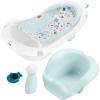Fisher-Price™ Baby to Toddler Bath 4-in-1 Sling ‘N Seat Tub with Removable Infant Support and 2 Toys, Pacific Pebble