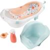 Fisher-Price™ Baby to Toddler Bath 4-in-1 Sling ‘N Seat Tub with Removable Infant Support and 2 Toys, Summer Blossoms