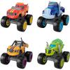 Fisher-Price Blaze and The Monster Machines Diecast Toys, Racers 4 Pack of Push-Along Metal Vehicles for Pretend Play Preschool Kids Ages 3+ Years(4 pack)